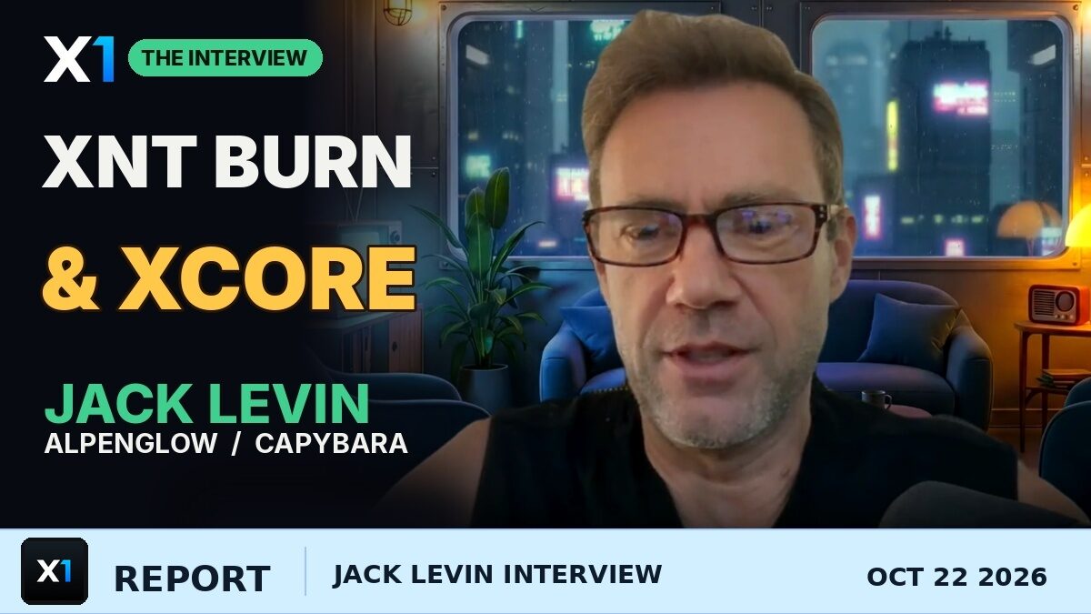 Jack Levin Interview, Part 2: The XNT Burn, Alpenglow, Capybara and XCORE's Bonding Curve