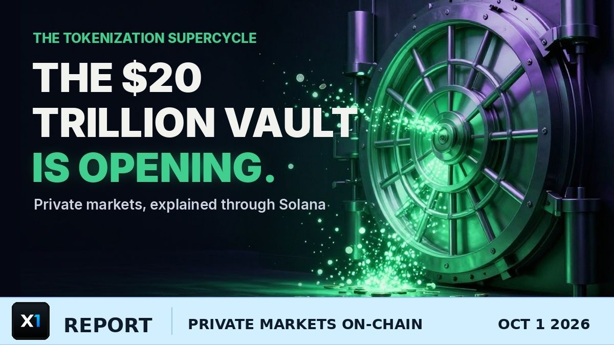 The Tokenization Supercycle, Explained Through Private Markets: The $20 Trillion Vault Is Opening