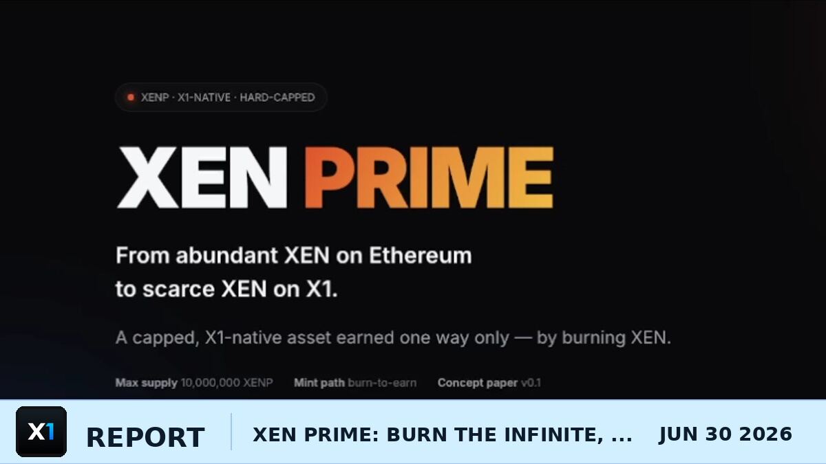 XEN Prime: Burn the Infinite, Earn the Scarce